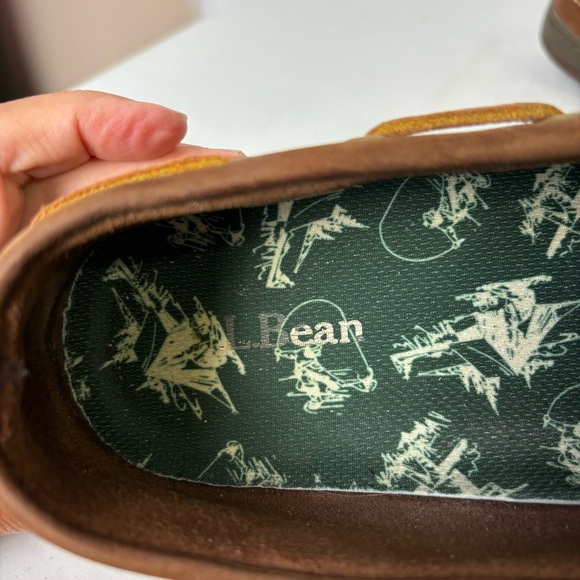 L.L. Bean Campside Brown Leather Moccasin Slip-on Loafers - Picture 4 of 6
